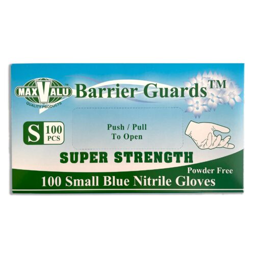 MaxValu Nitrile Super Strength Blue Gloves Powder Free Disposable Gloves by MaxPak