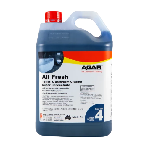 Agar All Fresh 5L washroom cleaner concentrate bottle