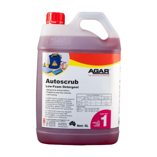 Autoscrub-5L Agar Autoscrub low foam floor cleaner 5L - 20L for commercial floor cleaning in Melbourne