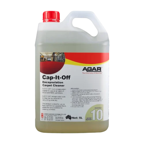Cap-It-Off-5L Agar Cap-It-Off encapsulation carpet cleaner for low-moisture commercial carpet maintenance and upholstery cleaning