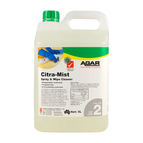 Agar Citra-Mist plant-derived spray and wipe cleaner bottle - Nova Cleaning Supplies Melbourne