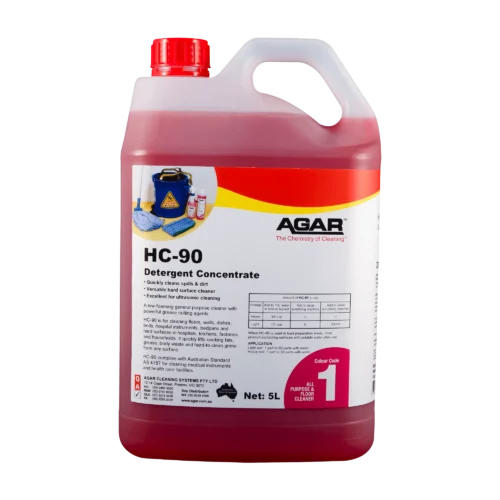 Agar HC-90 all purpose floor cleaner low foaming commercial detergent 5L and 20L