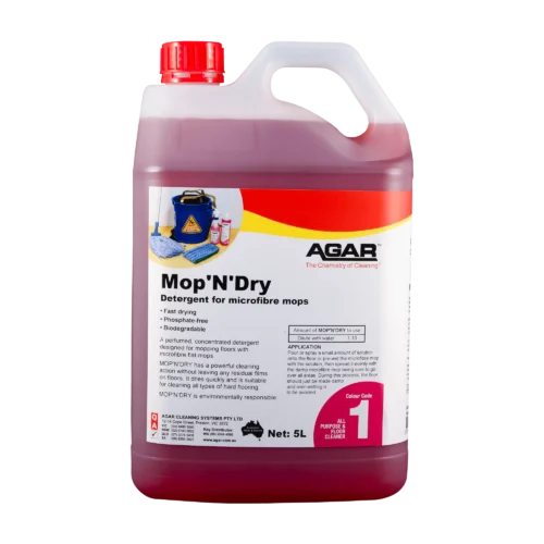 Agar Mop’N’Dry fast-drying commercial floor cleaner for microfibre mops bulk wholesale Melbourne