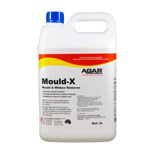 Agar Mould-X commercial mould and mildew remover for tiles grout walls and outdoor surfaces supplied by Nova Cleaning Supplies Melbourne Australia