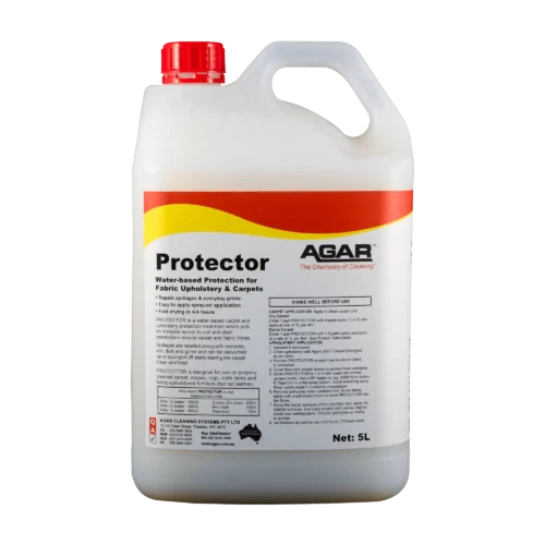 Protector-5L Agar Protector carpet and upholstery protection treatment providing stain and spill resistance available from Nova Cleaning Supplies Australia