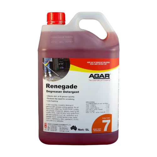 Agar Renegade 5L heavy duty degreaser cleaner bottle
