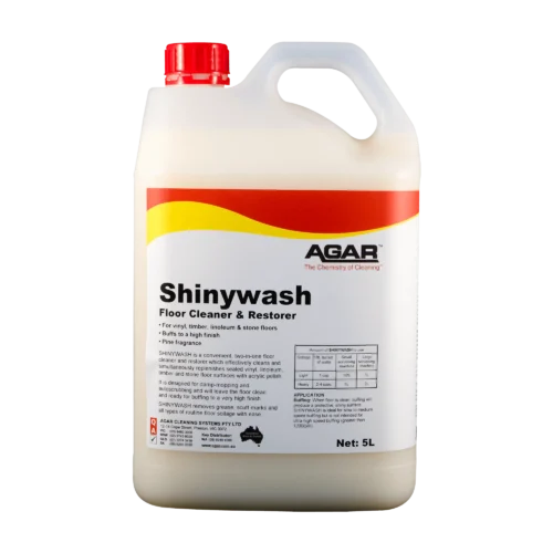 Agar Shinywash pine-scented floor cleaner and polish restorer bottle - Nova Cleaning Supplies Melbourne