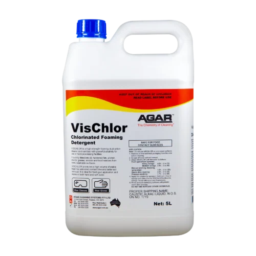 Agar VisChlor foaming chlorinated cleaner and sanitiser 5L bottle - Nova Supply Melbourne wholesale