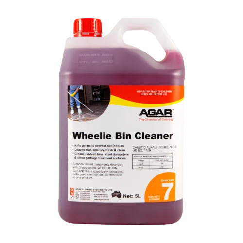 Agar Wheelie Bin Cleaner 5L heavy duty detergent sanitiser - Nova Cleaning Supplies Melbourne