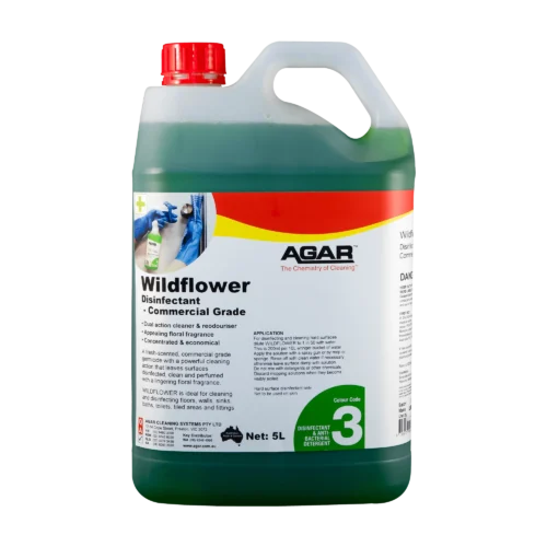 Agar Wildflower commercial-grade disinfectant and antibacterial detergent bottle - Nova Cleaning Supplies Melbourne